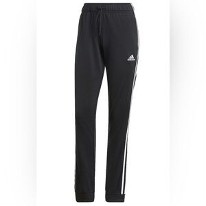 NEW Adidas Warm-Up 3-Stripes TricotJoggers black size small (4-6)